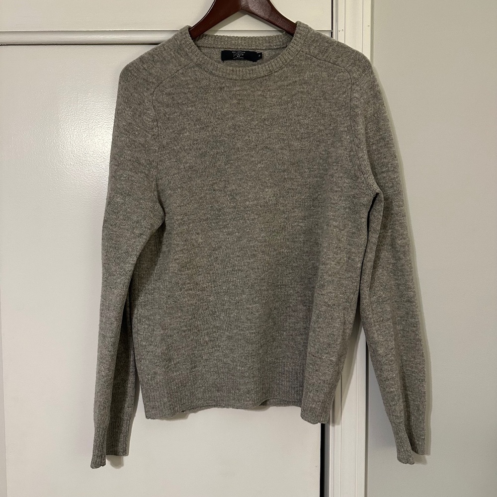 J. Crew Men's Crewneck Sweater in Heather Gray